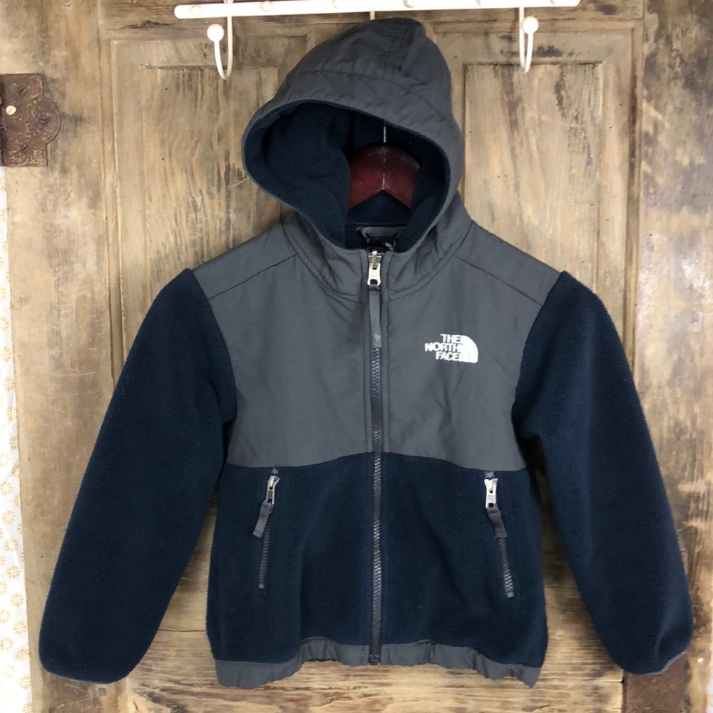 The North Face fleece polartec hooded zip up jacket, xxs, 5
